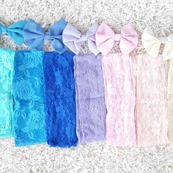 5 for $25 Baby Girl Lace Leg Warmers Only - Picture 2 of 6